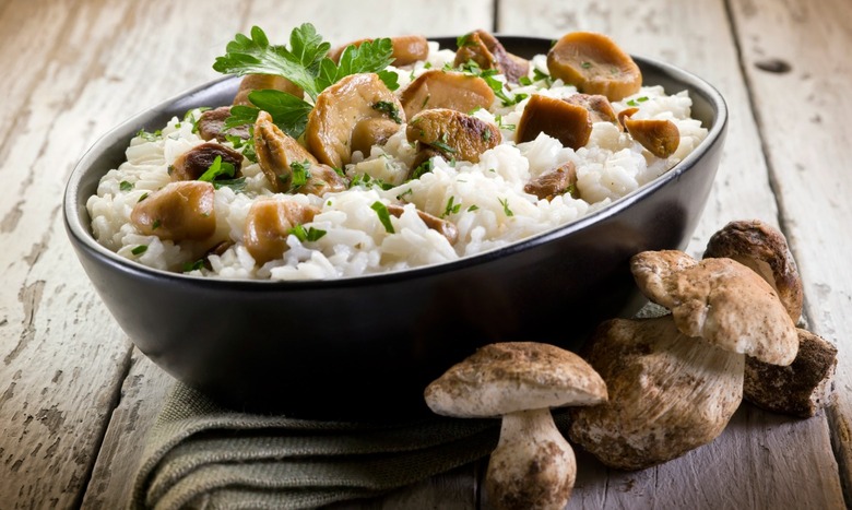 mushroom risotto