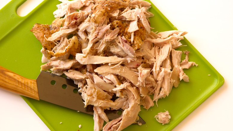 Shredded rotisserie chicken