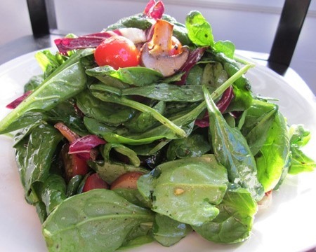 Wilted Spinach Salad