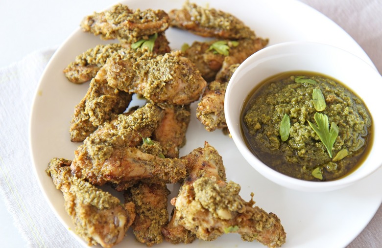 Crispy Oven Baked Pesto Wings