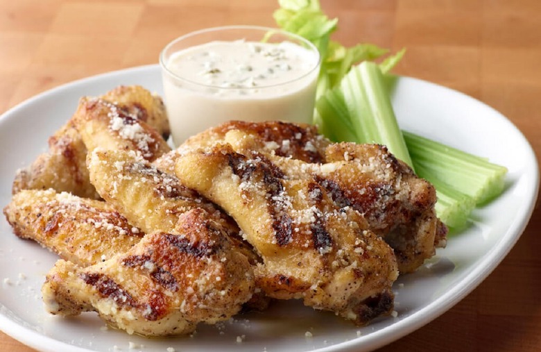 Grilled Parmesan Garlic Chicken Wings