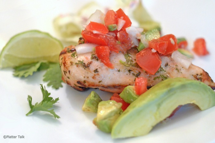 Cilantro-Lime Grilled Chicken with Avocado Salsa