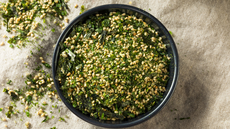 Bowl of furikake seasoning