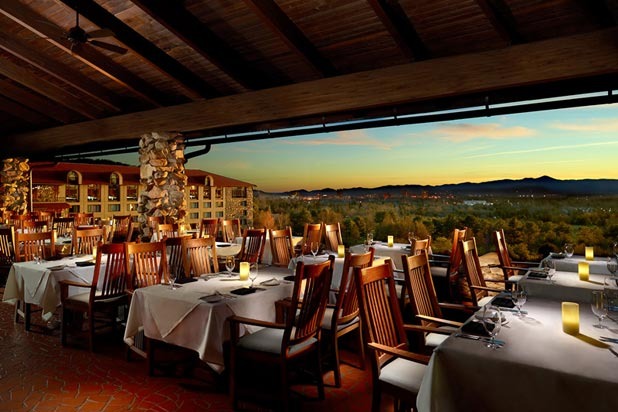 34. Sunset Terrace at The Grove Park Inn in Asheville, N.C.