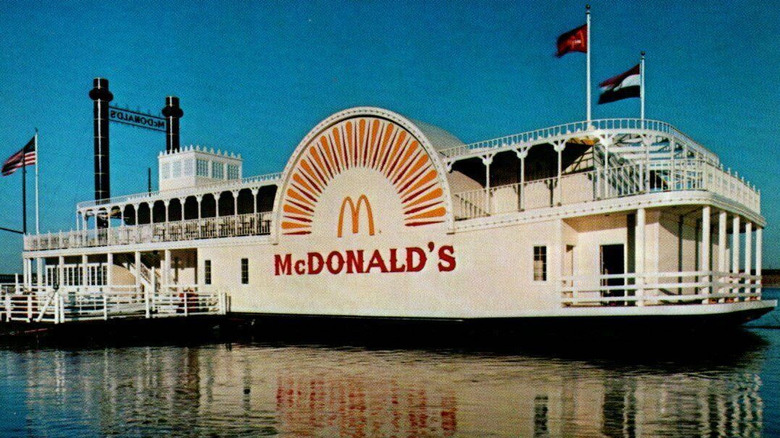 Floating McDonald's riverboat