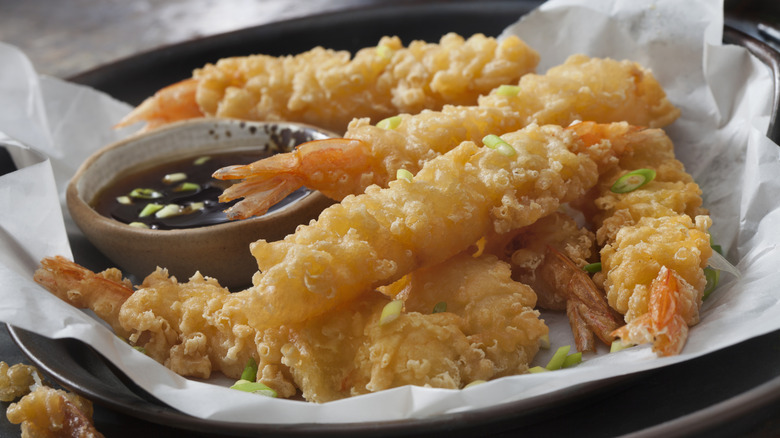 Shrimp in tempura