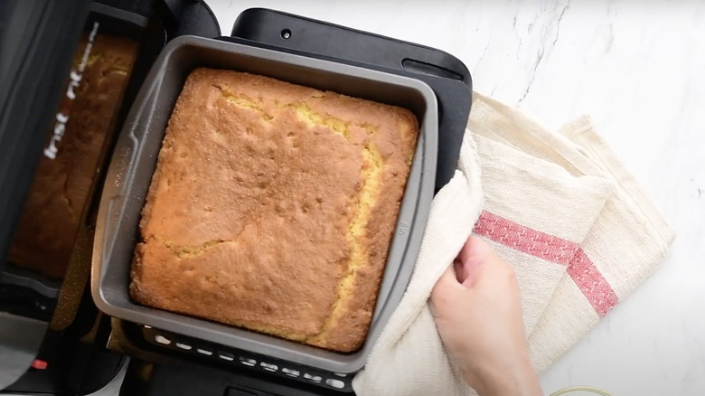 Cornbread in an air fryer