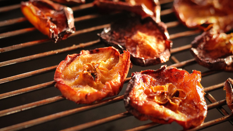 airfried apples on the grill