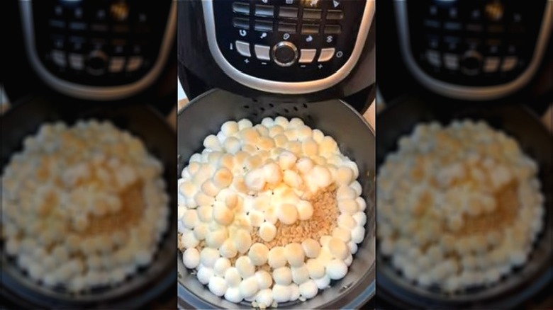 Air fryer cereal and marshmallows