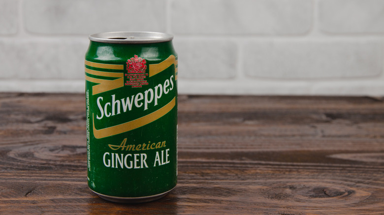 Vintage can of Schweppes Ginger Ale