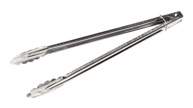 Tongs on white background