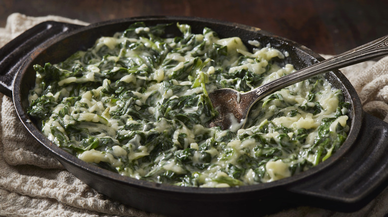 Creamed spinach