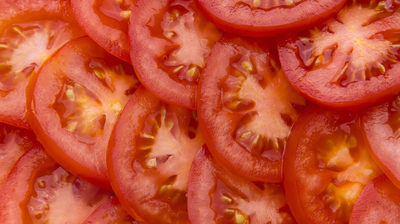 Sliced tomatoes