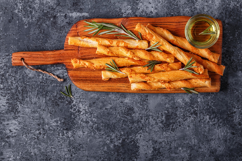 Cheddar and rosemary cheese straws