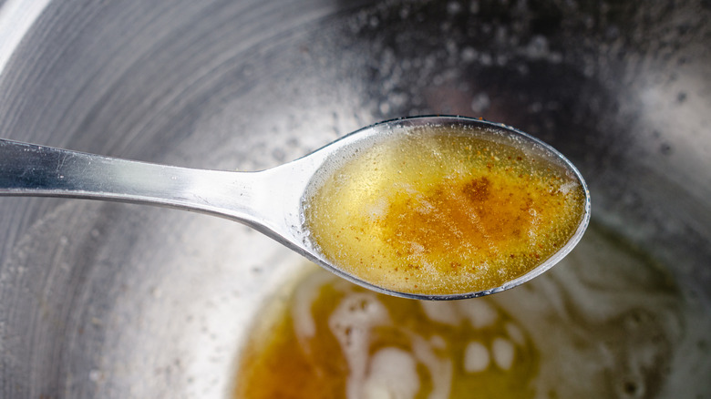 spoonful of browned butter