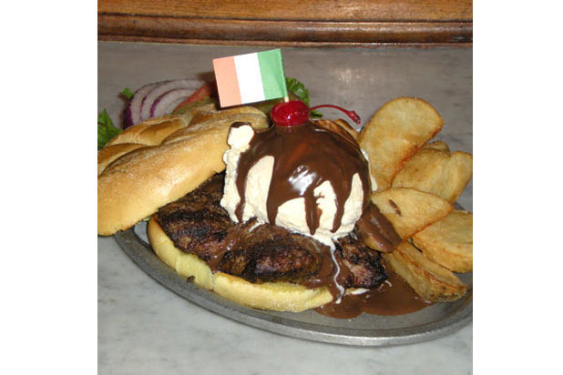 Hot Fudge Sundae Burger — McGuire's Irish Pub, Pensacola, Fla.