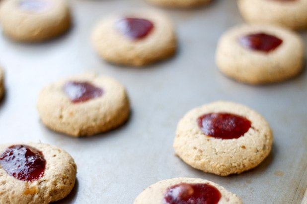 Raspberry Jam Dot Cookies