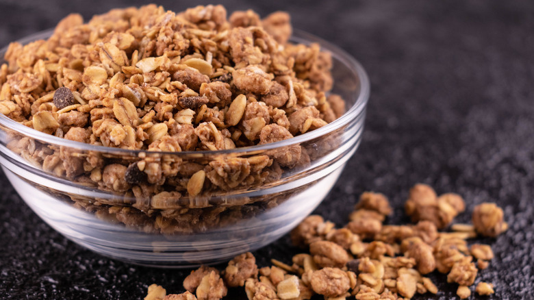 Granola in a bowl