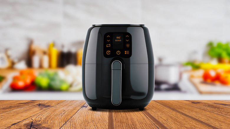 air fryer on kitchen counter