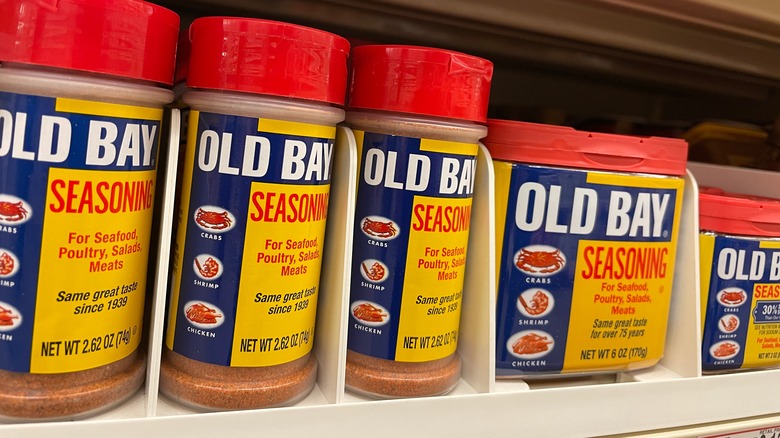 Old Bay seasoning containers