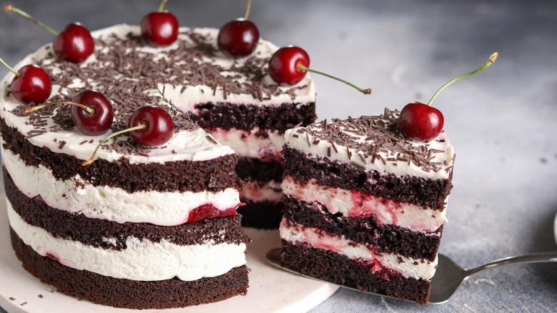 Black forest chocolate cake