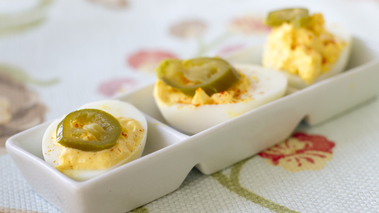 deviled eggs with jalapenos