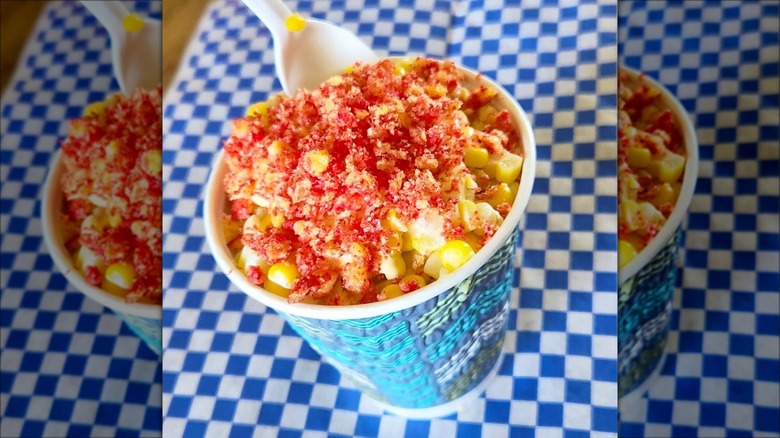 Flaming Hot Cheeto Corn in a Cup