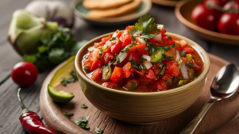 bowl of salsa