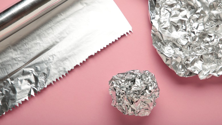 aluminum foil sheet and balls