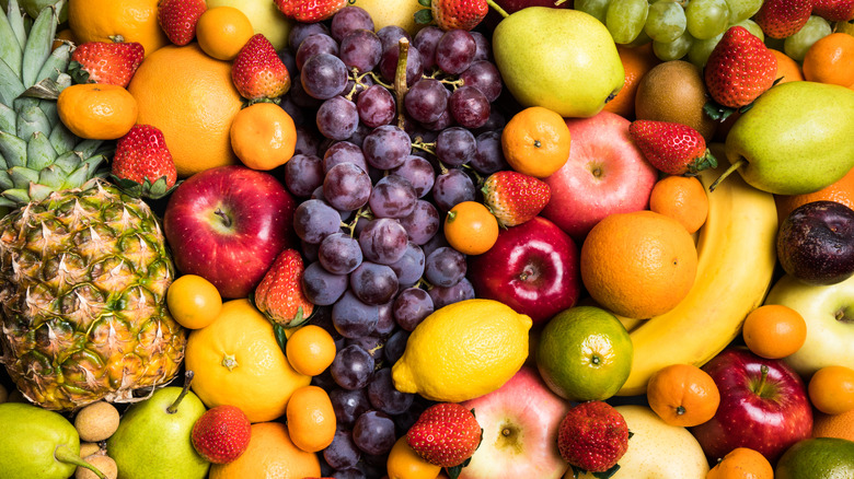 Colorful assortment of fruit