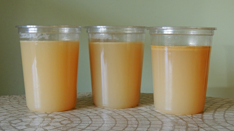 Three quart containers