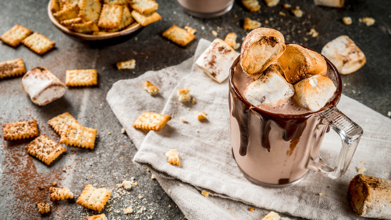 Decadent s'mores coffee drink