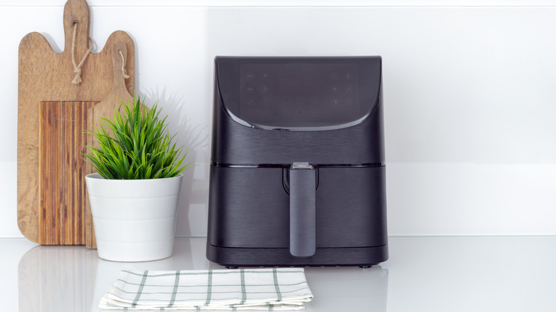 air fryer on a neat counter