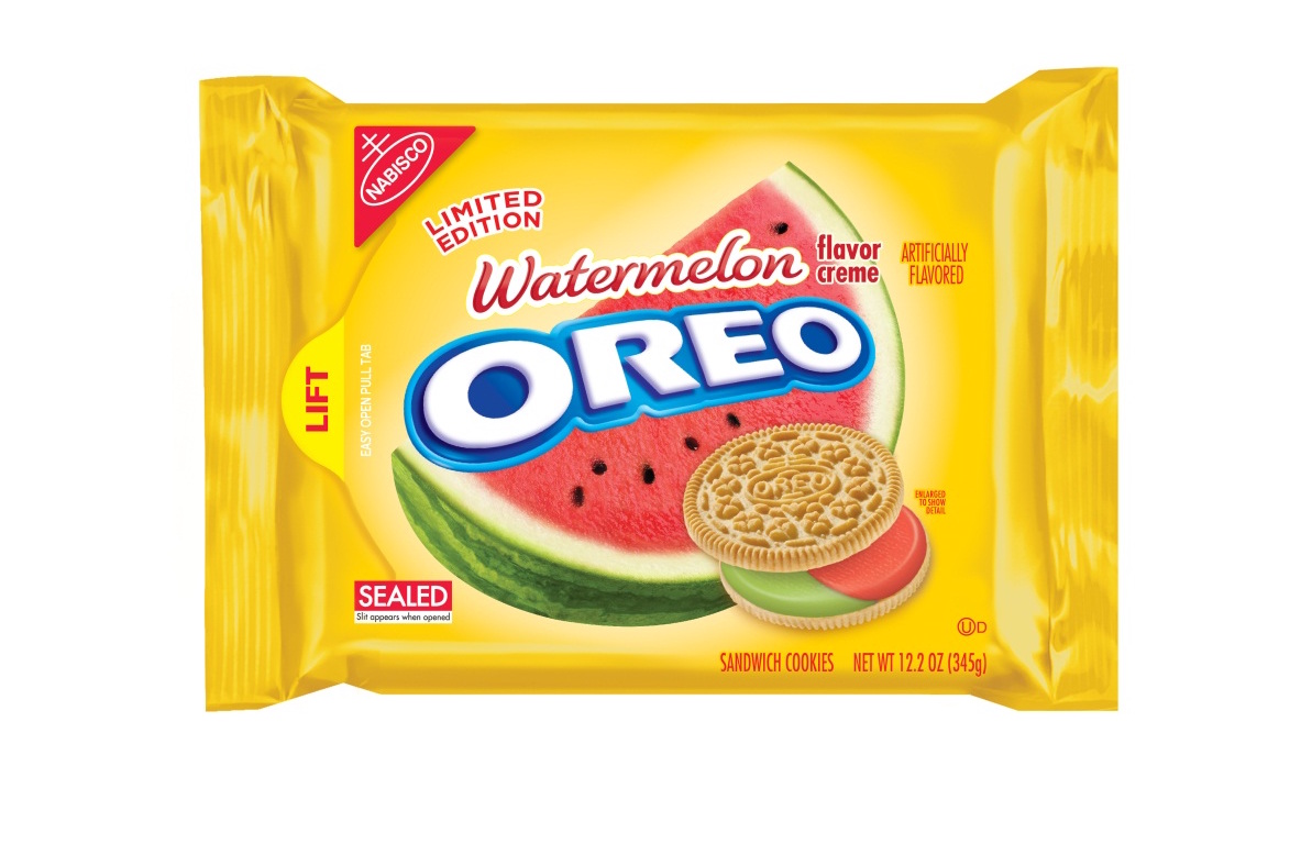 Watermelon Oreos from The Craziest Oreo Flavors Ever - The Daily Meal